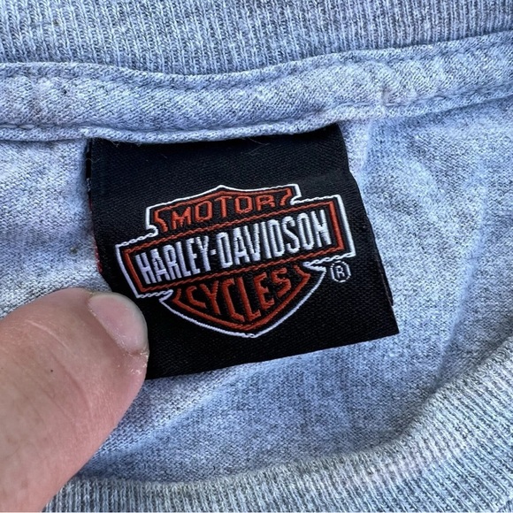 Vintage Harley Davidson Double Sided Graphic Shirt Gray Size XL - Picture 4 of 6